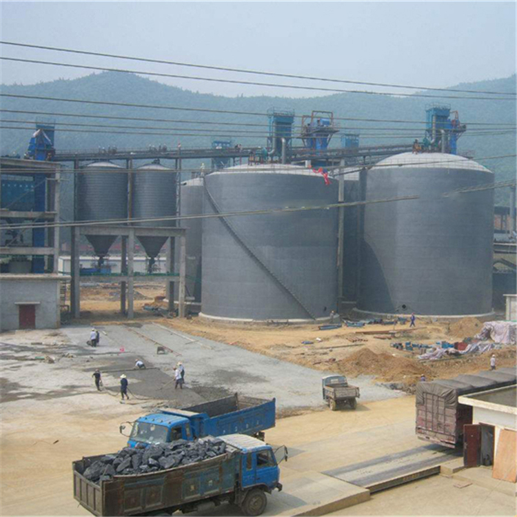 朝阳水泥钢板仓2座3000吨青岛项目进入施工